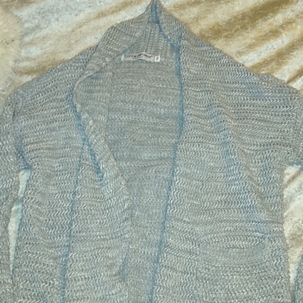 Grey knitted sweater